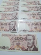 250N' 11 BANKNOTÓW PRL WARYŃSKI UNC SERIA TR.