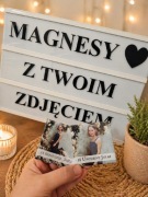 Zestaw 3 magnesów ze zdjęciem – personalizowany prezent 