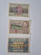 Notgeldy Kończyce (Kunzendorf) patriotyczne 1922 r.