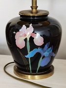 lampa stołowa porcelanowa mosiądz wys.26 cm