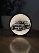 Lampka LED 3D Opel Astra H OPC – ręcznie wykonana | USB-C + baterie