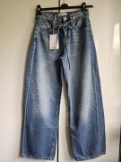  Jeansy Baggy Mid Rise Full Lenght ze sznurkiem Pull&Bear 34 3681/302/427