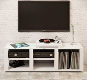 Stolik audio regał hifi na gramofon płyty winylowe FOS