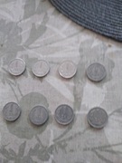 8 monet 1 złotych Aluminiowe.