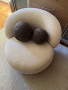 Poduszka ozdobna kulka okrągła piłka ball kula tkania boucle fi.25 kolor 4