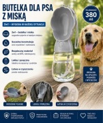 Butelka dla psa z miską | bidon 2w1