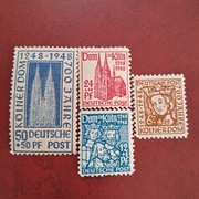 Niemcy  Katedra Kolońska  700 lat 1948  seria  czysta 