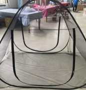 Namiot Pop-UP z moskitiery 160/200 wysokość ok 140 czarny Nowy