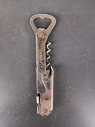 Wielofunkcyjny otwieracz do butelek i korkociąg. PRL