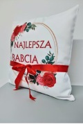Zestaw poszewka + kubek z grafiką personalizowaną dal Babci i Dziadka