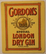GORDON'S LONDON DRY GIN - RZADKOŚĆ 