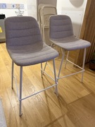 Kave Home Krzesło Barowe Zunilda Beżowy Szenil (zestaw 2 sztuk)