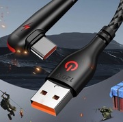 Kabel USB 120W typu C 90 stopni