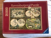 Ravensburger 18000 elementów Puzzle Historyczne Mapy Świata OKAZJA!