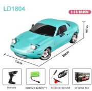 Miata 1:18 Mazda MX5 RC drift z LED 2.4GHz gyro zdalnie sterowane