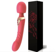 Masażer Intymny Damski 2 Silniki – 10 Trybów Wibracji – Kolor Czerwony