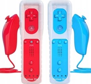 Wii Remote Nunchuck TechKen do Wii/Wii U kontrolery 2 szt