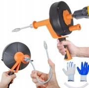 Spirala kanalizacyjna bębnowa do rur stal sprężynowa 7,6 m