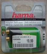 Przejściowka 3,5mm JACK stereo wtyk - 2 x CINCH