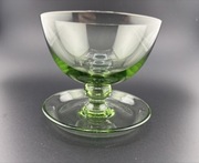 Pucharki ze szkła uranowego – komplet 6 szt., fluorescencja UV, vintage