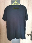 Czarna koszulka t-shirt na krótki rękaw rozmiar L