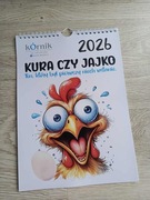 Kalendarz A4 na ścianę KURA CZY JAJKO