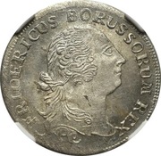 1/3 talara 1758r, Niemcy, Prusy, NGC MS63+