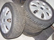 Opony z felgami stalowymi 4 szt. 16 cali