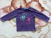 Fioletowa bluzka z długim rękawem Lupilu 62 - 68 w zwierzęta jak nowa