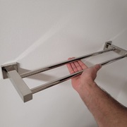 Wieszak Łazienkowy na Ręczniki Podwójny, Stal Nierdzewna Nowoczesny Design