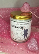 Świeca Kotam Cię, prezent Walentynki, koty, z humorem, dzień kobiet