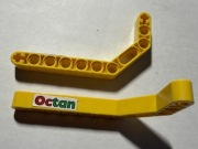 LEGO TECHNIC LIFTARM,MODYIFIED BENT THICK 1x11.5 P+L 32009pb001L 2 szt.