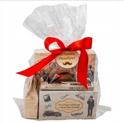 Prezent dla Dziadka zestaw prezentowy mleczko czekolada krówki herbata