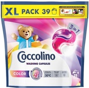COCCOLINO COLOR 3W1 KAPSUŁKI DO PRANIA KOLOROWYCH TKANIN 39 prań