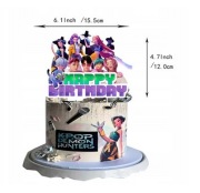Topper piker na tort urodzinowy Demon hunters kpop k-pop 