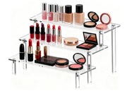 Akrylowy Stojak 3 Poziomy Półka Ekspozycyjna Na Biżuterię Kosmetyki Perfumy