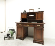 Zabytkowe secesyjne biurko z nadstawką. Po renowacji.