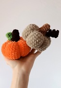 Maskotka/ ozdoba dynia na szydełku halloween