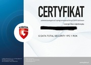 G DATA Total Security 1PC na 1ROK | KLUCZ