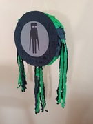 Zestaw piniata jak  MINECRAFT  Enderman kij +imię