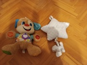 Interaktywny szczeniaczek Fischer Price plus naciągana kołysanka.