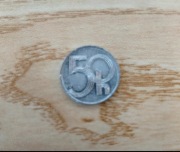 Moneta Czechy 50 halerzy 2005 r.