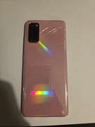 Samsung galaxy s20 różowy uszkodzony dwie obudowy