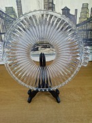 Zabytkowa patera kryształowa z uchwytami – PRL | wzór „rozeta