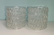 Dwa stare szklane klosze - Vintage -