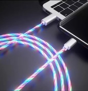 Przewód Kabel USB C Świecący do ładowania telefonu LED RGB