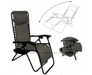 LEŻAK SKŁADANY ZERO GRAVITY ORION FOTEL OGRODOWY PLAŻOWY KRZESŁO KEMPINGOWE