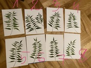 Mini plakaty A5 rośliny liście natura 