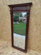 Stare lustro XIXw Eklektyczne  orzech