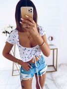 TOP KRÓTKI ZE ŚCIĄGACZEM MARSZCZENIA